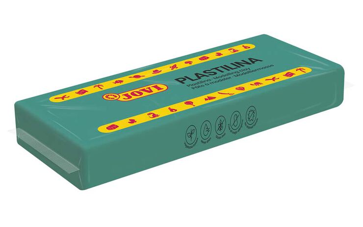 Plastilina Jovi 150g Verde oscuro unidad