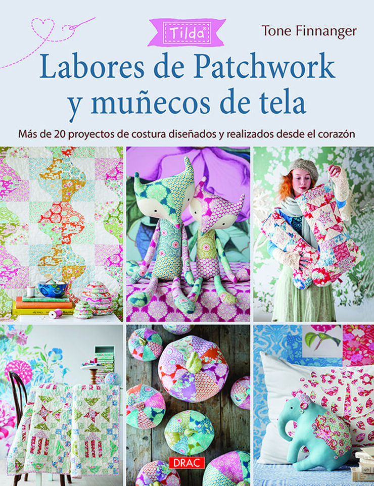 Labores de patchwork y muñecos de tela.