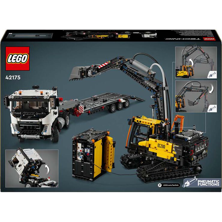 LEGO® Technic Camión FMX y Excavadora Eléctrica EC230 Volvo 42175
