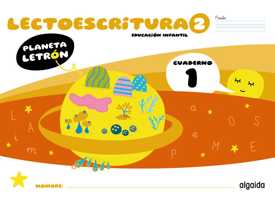 Planeta Letr&oacute;n. Lectoescritura. Nivel 2. Cuaderno 1. Pauta