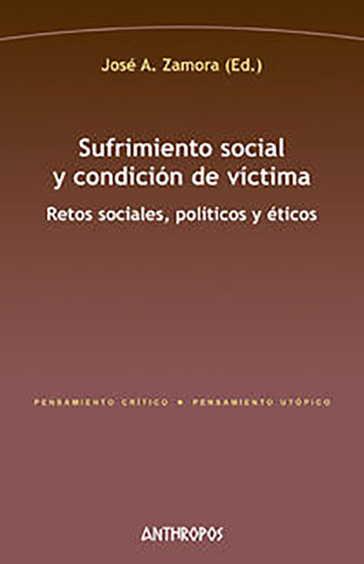 Sufrimiento Social Y Condición De Víctima