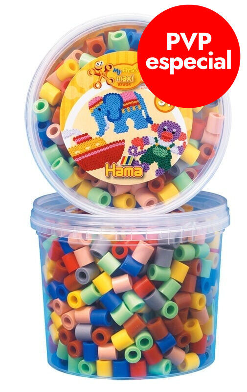 Mosaico Hama Maxi 600 piezas colores verano