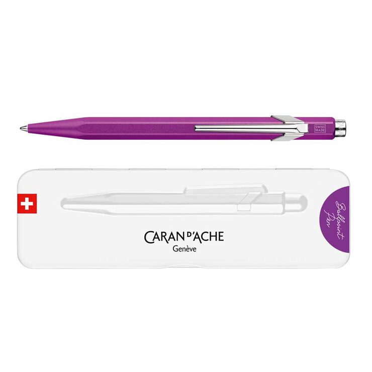 Bolígraf 849 Caran d'Ache Colormat lila