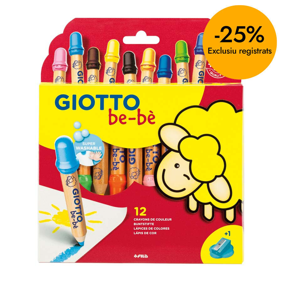 L&aacute;pices de colores Giotto Be-b&eacute; 12 colores