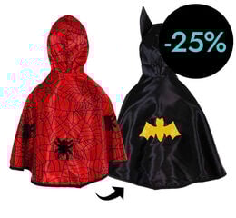 Capa Reversible Batman/Spiderman 2-3 Años
