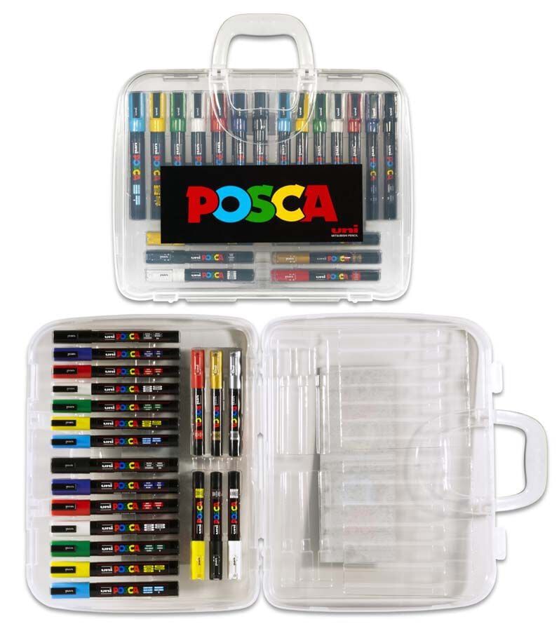 Malet&iacute;n Rotuladores Posca PC1M-PC3M-PC5M 20 piezas