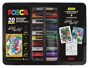 Maletín Posca 20 rotuladores set Dirty Harry
