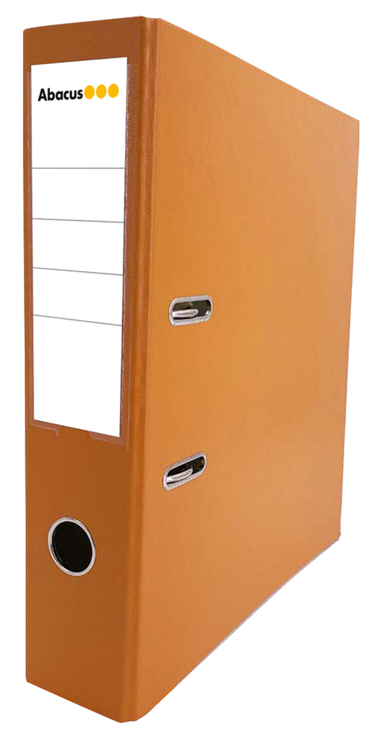 Archivador palanca Abacus A4 lomo ancho naranja