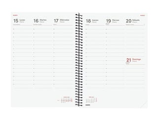 Agenda Finocam Year Setmana Vista Vertical 2027 Castell&agrave; Negre