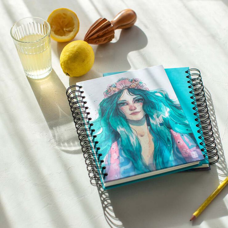 Libreta espiral A5 Esther Gili Océano