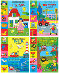 Jugo i aprenc angl&egrave;s amb adhesius reutil