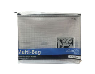Bossa reutilitzable Office Box Transparent cremallera Negre