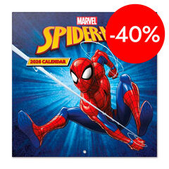 Calendario pared 2026 30x30cm Spiderman