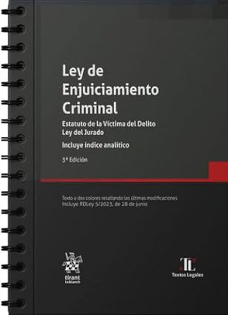 Ley de enjuiciamiento criminal - 3ed.