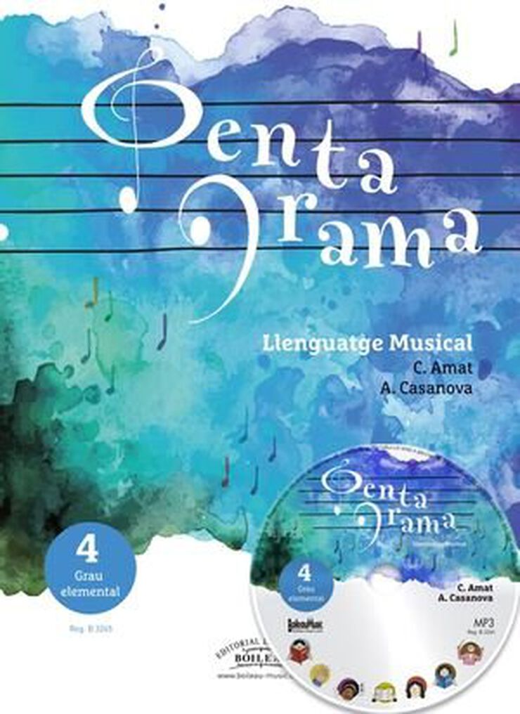 Pentagrama. Acompanyaments Catal&agrave; Lleng Elem 4 Elemental NOVA EDICI&Oacute;