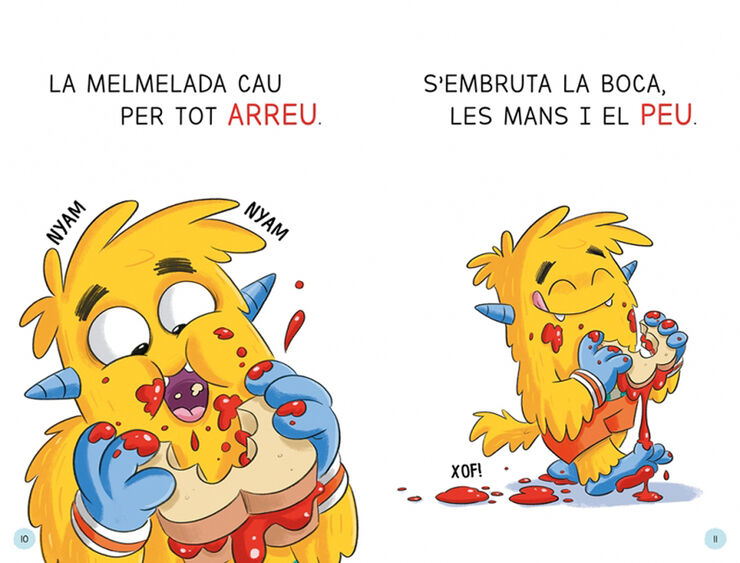 Aprendre a llegir a l'Escola de Monstres 2 - Empastifada amb melmelada
