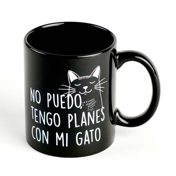 Taza ''No puedo planas con mi gato''