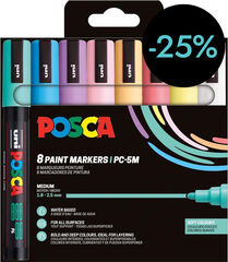 Retoladors Posca PC-5M 1,8-2,5mm Pastel 8 colors