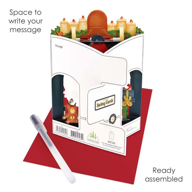 Postal Swing Navidad Papá Noel