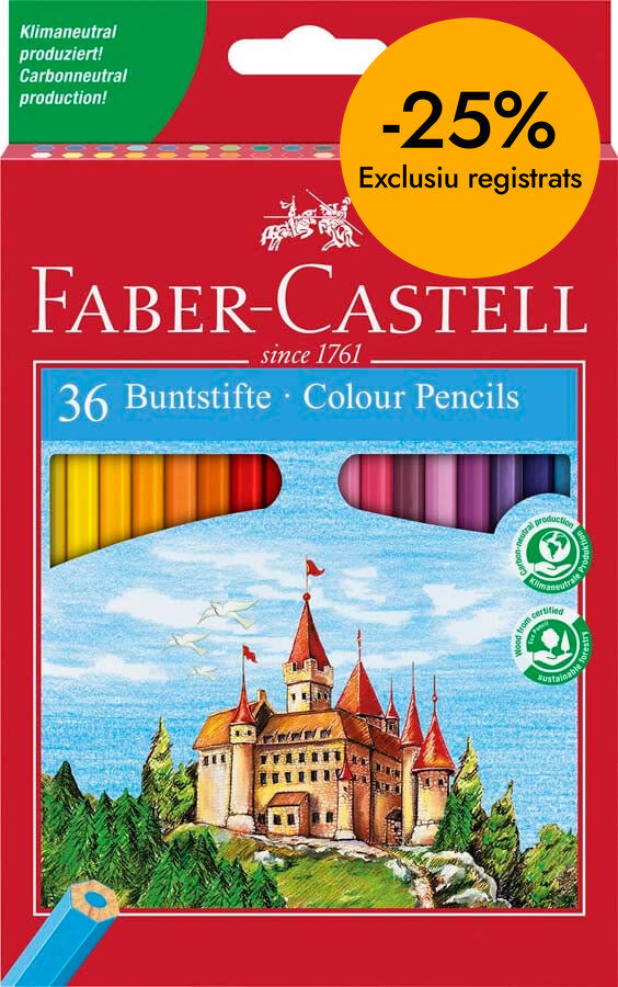 L&aacute;pices de colores Faber-Castell Ecologic 36 colores