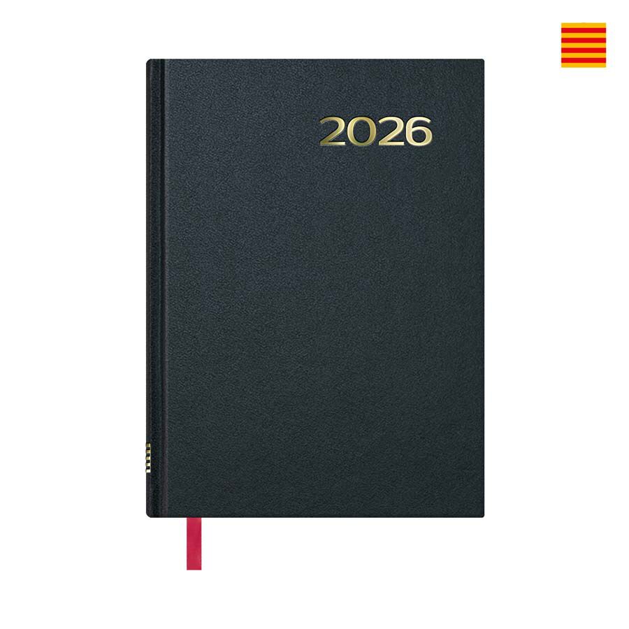 Agenda Dohe Sintex 14x20 d&iacute;a/p&aacute;g catal&aacute;n 2026 negro