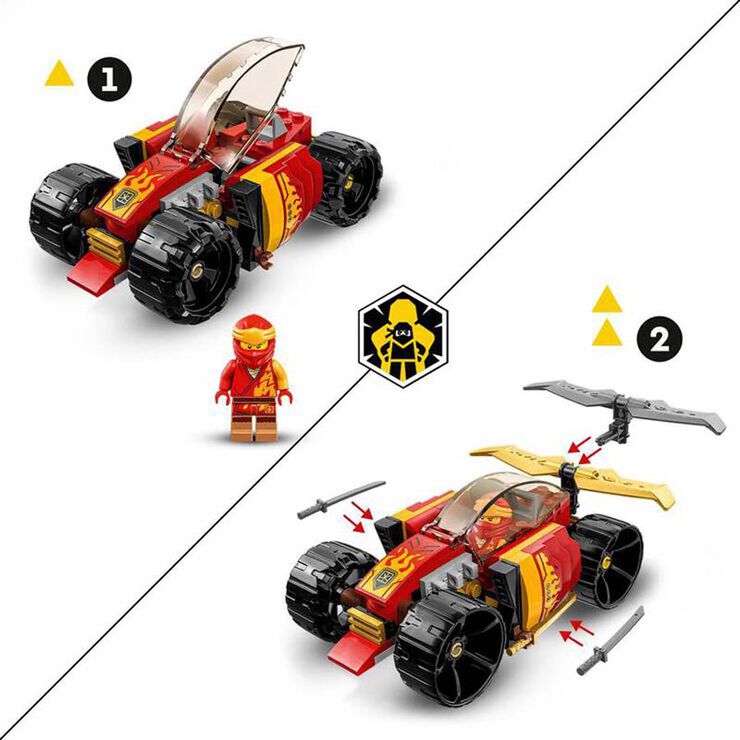 LEGO® Ninjago Coche de Carreras Ninja EVO de Kai 2en1 71780