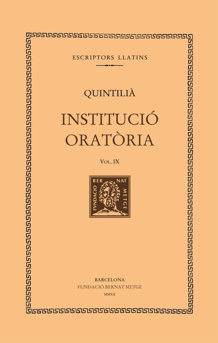 Institució Oratòria, vol. IX