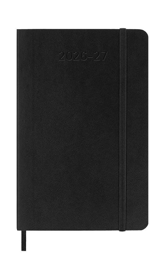 Agenda Moleskine 18 meses sem/vista P tapa blanda negro
