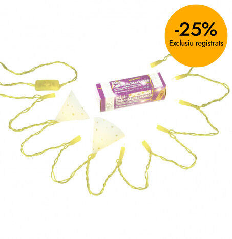 Lums Led Mini per a festes groc 10u