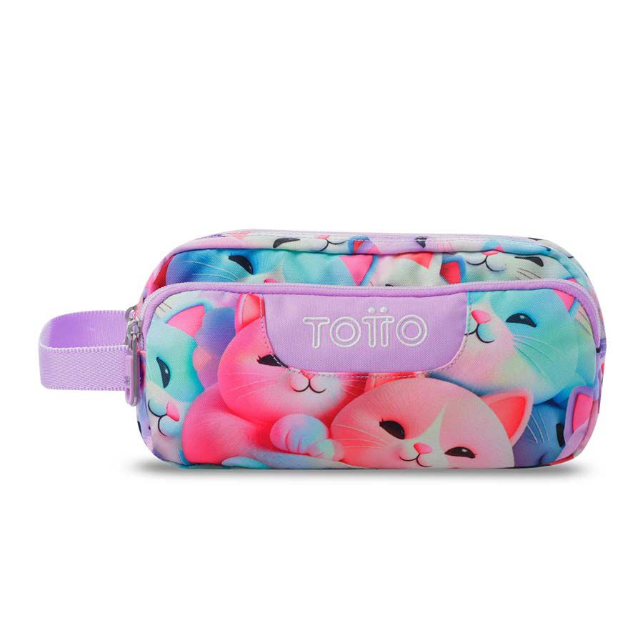 Estuche Totto 3 Cremalleras Mewsy