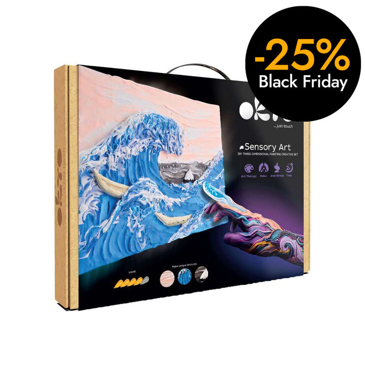 Oktoclay Pintar 3D creative set ''Big wave'' Kanawaga