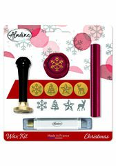 Kit de personalización con lacre Navidad Aladine