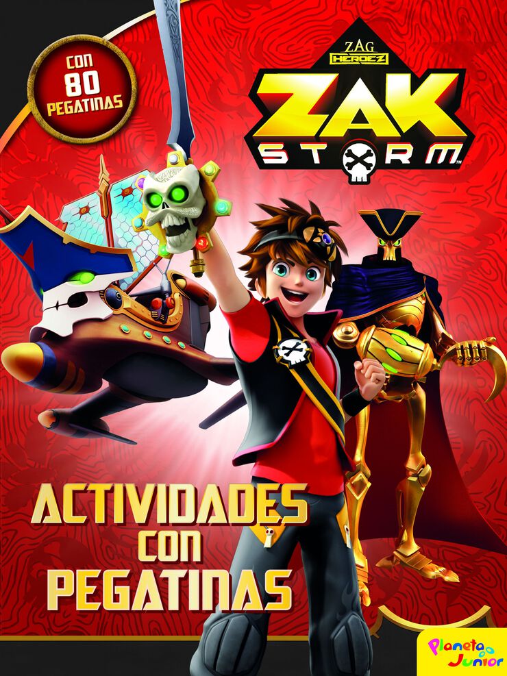 Zak Storm. Actividades con pegatinas