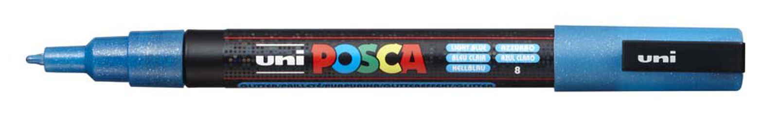 Rotuladores Posca PC-3M glitter 8 colores