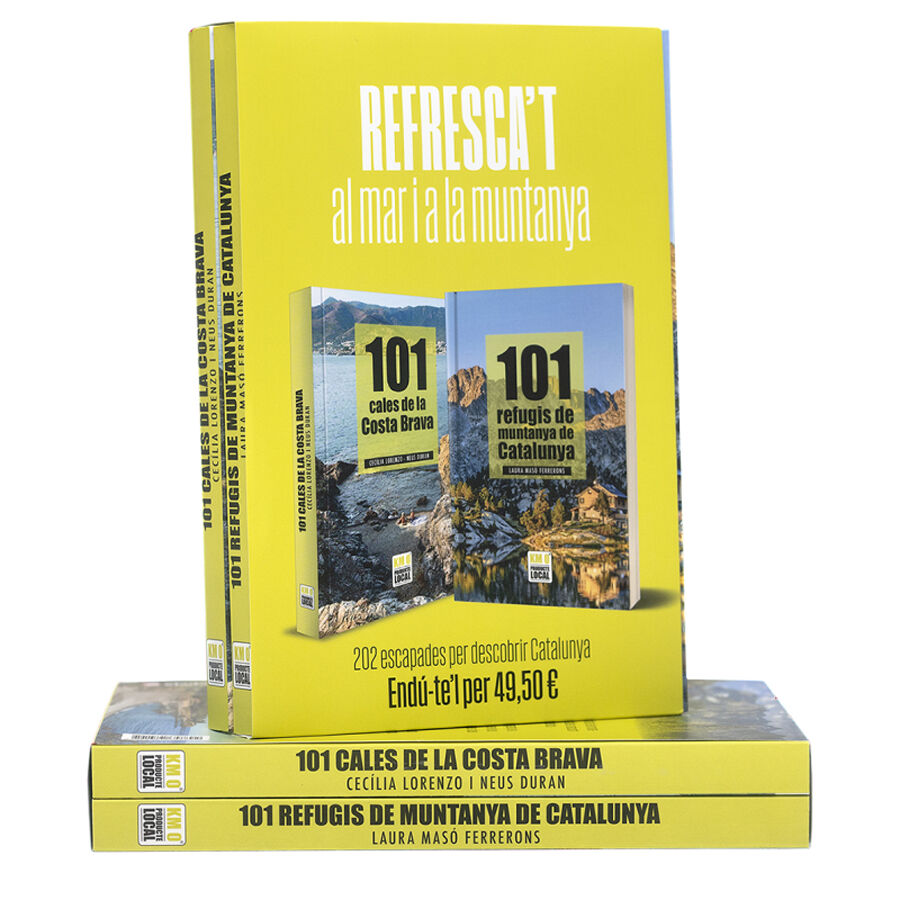Pack Refresca't. 101 Cales de la Costa Brava i 101 Refugis de muntanya de Catalunya