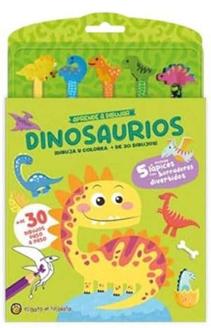 Lápices y gomitas - Dinosaurios