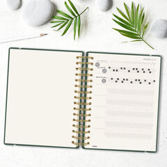 Agenda Finocam Haiku D&iacute;a P&aacute;gina 2027 Castellano Verde