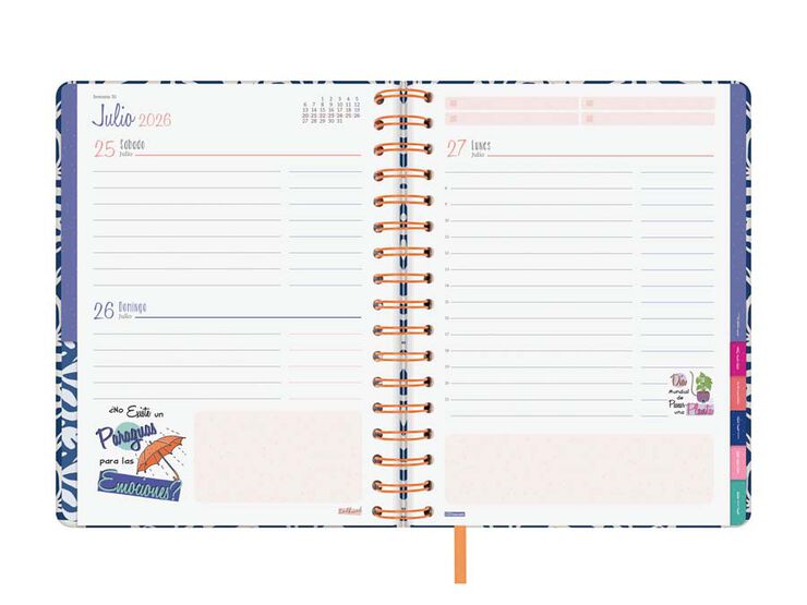 Agenda Finocam Talkual 1/4 día/pág cas 2026 Aquí