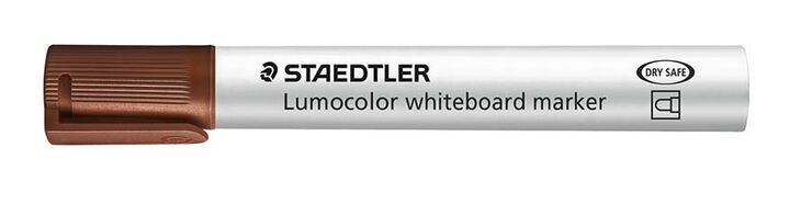 Rotuladores pizarra blanca Staedtler Lumocolor 351 marrón 10u