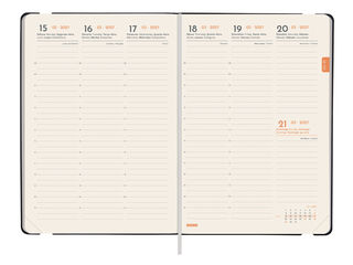 Agenda Finocam Flex Llisa Semana Vista Vertical 2027 Catal&aacute;n Negro