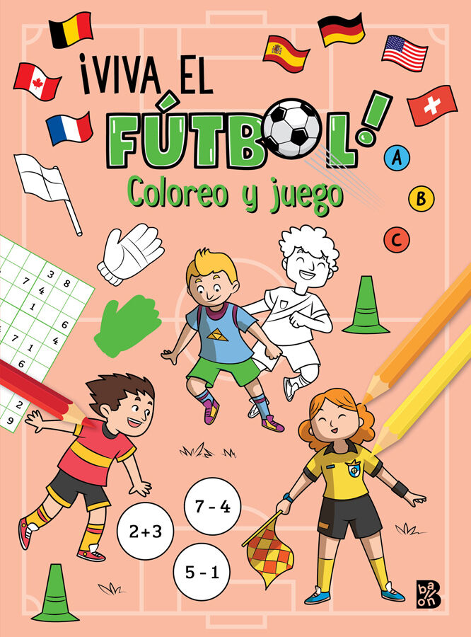 &iexcl;Viva el f&uacute;tbol! Coloreo y juego