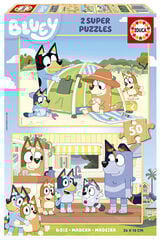 Puzle 50 peces x 2 Bluey de fusta