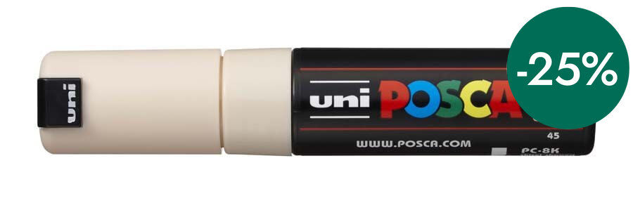 Retolador Posca PC-8K 8mm beige