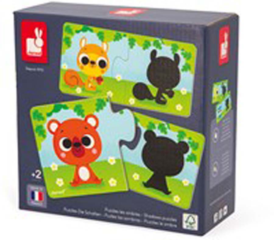 Puzle els animals i la seva ombra