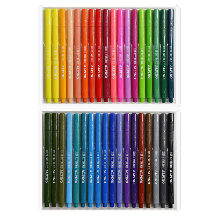 Rotuladores Alpino Double doble punta, 20 Colores