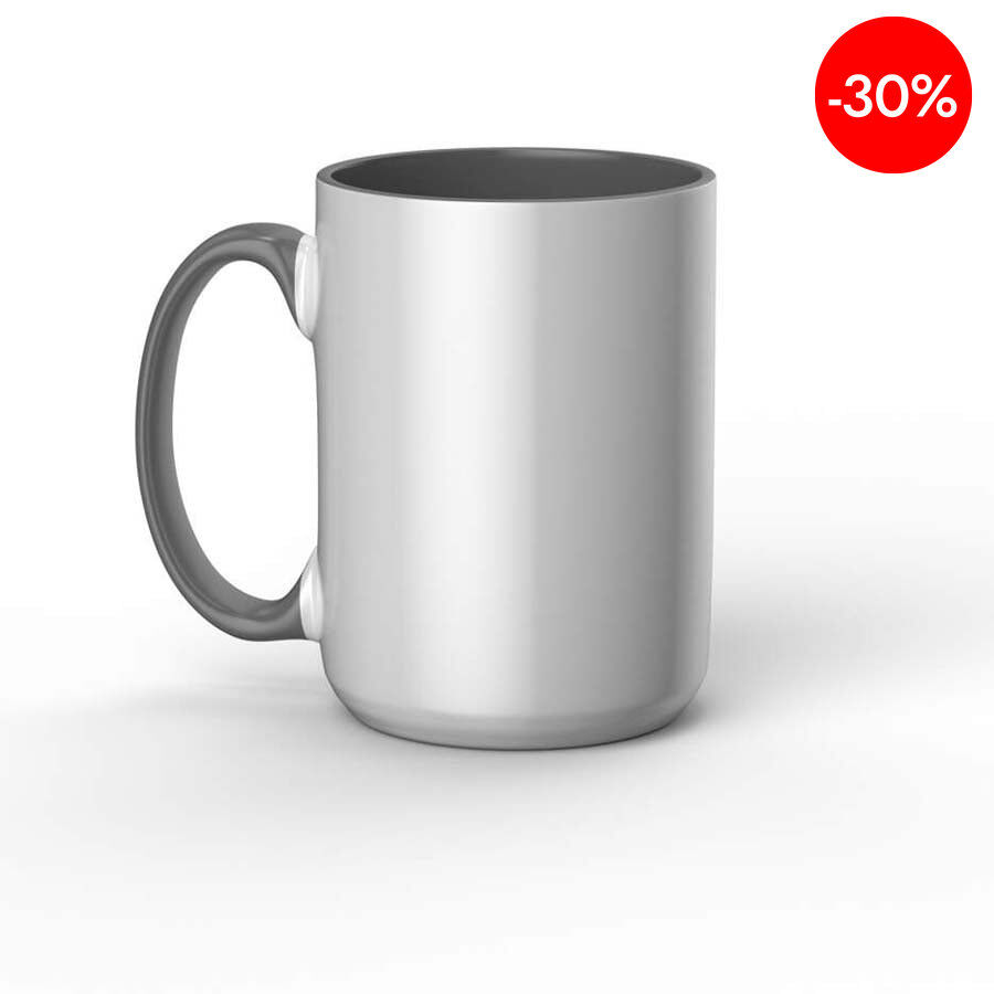 Taza Mug Press 440 ml interior gris
