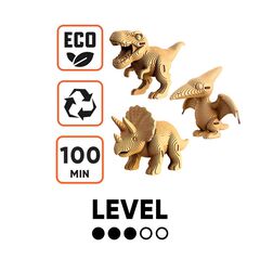 Puzzle 3D Cartonic Dinos Trio