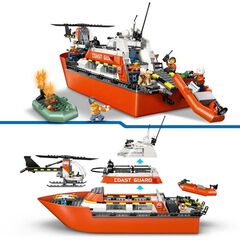 LEGO&reg; City Vaixell i Helic&ograve;pter de Rescat de Guardacostes 60504