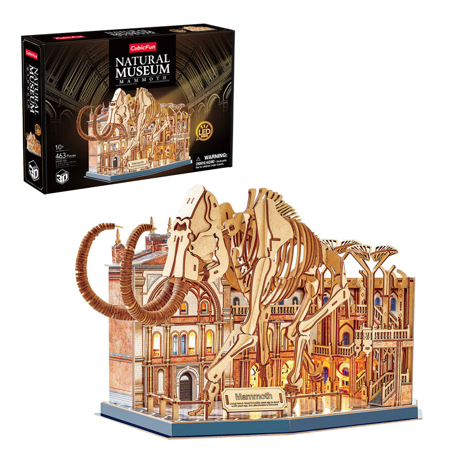 Puzle 3D Museum LED Mamut