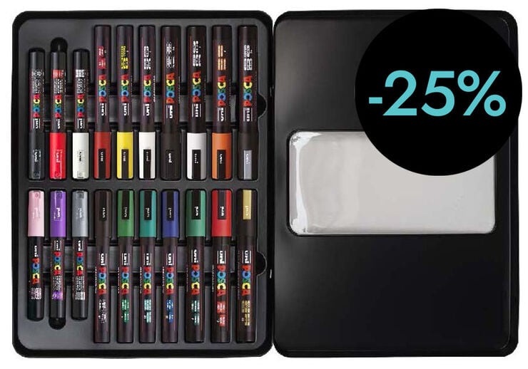 Maletí Posca 20 retoladors set Dirty Harry